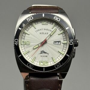 Tommy‎ Bahama RLX1020 SHORE THING Relax Brown Leather Strap Watch